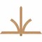 Ekena Millwork Redmond Smooth Timber Gable Bracket, Western Red Cedar, 60"W x 40"H x 1 1/2"D x 3 1/2"F, 16/12 Pitch GBW060X40X0204RED00SWR - alternate 1